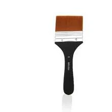 尼龙宽头油画笔，木柄设计，适用于丙烯、油画、素描、水彩等绘画，美术用品，返校必备 - 單件 - 查看 14