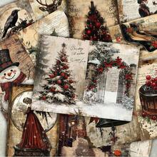 36 Sheets A5 Deep Red Christmas Santa Claus Angel Decorative Background Scrapbooking Paper, Suitable For Bullet Journal, Scrapbook, Card Making And Crafts - Rectangle - View 5