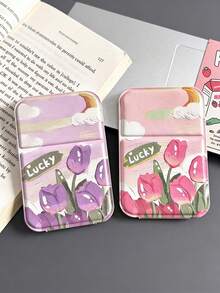 INS High-Quality Tulip Folding Makeup Mirror, High-Definition Portable Compact Mirror For Dorm And Travel - Multicolor - View 5