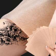 5 piezas de pegatinas invisibles para cubrir tatuajes de tonos de piel, cobertura natural para cicatrices en brazo/pierna/espalda, no alergénico - Talla única - Ver 2
