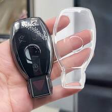 Ốp chìa khóa điều khiển từ xa bằng TPU mới, kèm móc khóa, phù hợp với các dòng xe A B C E R GLS GLA GLK GLC CLS CLA AMG W204 W205 W212 W463 W176. - Loại B - Xem 4