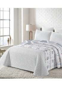 Quilted Bedspread + 2 Pillowcases, Printed For Spring, Summer, Autumn And Winter. 100% Microfiber, 150 X 150 Cm. - Design-2 - View 1