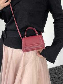 Women's New Handbag, Mini Square Bag, Versatile Shoulder Crossbody Bag, Coin Purse - Red - View 6