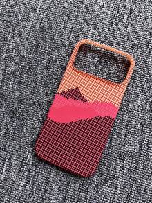 适用于 17 Air 16 Pro Max 的碳纤维纹理无边框手机壳，支持无线充电，超薄设计 - A - 查看 35