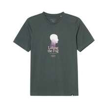 Adidas Camiseta Masculina Esportiva Casual Versátil de Gola Careca de Manga Curta Confortável e na Moda IS1034, Primavera/Verão - Verde escuro/verde acinzentado - Visão 1