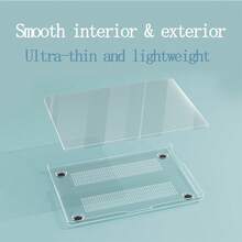 1pc Crystal Clear Hard Shell Case, Scratch-Resistant Protective Cover, Suitable For MacBook Air/Pro 13/14/15/16 Inch M1/M2/M3/M4 Chip Laptops - View 1
