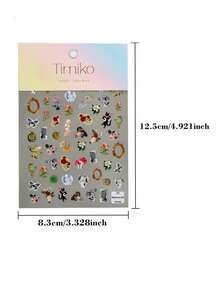 Một hình ảnh cổ điển, nghệ thuật theo phong cách cổ điển, với các thiên thần nhỏ, tượng bán thân, Nữ thần Chiến thắng Samothrace có cánh và các hình tượng điêu khắc La Mã và Hy Lạp cổ điển khác, cùng với khung vàng, đồng hồ bỏ túi, bướm, gương cổ, hoa hồng đỏ, hoa hồng hồng, hoa cúc, nấm, một con mèo đen chơi đàn guitar và một hình tượng giống như tiên có cánh - một sự kết hợp sống động giữa các yếu tố nghệ thuật và tự nhiên. (Hình dán móng tay) - Nhiều màu - Xem 8