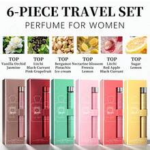 MODESS Women's 6x35ml Travel Perfume Set – 6 Scents: Vanilla Amber / Pistachio Pear / Litchi Raspberry / Freesia Coconut – Sweet Gourmand Floral – Long Lasting Party Daily – Gift For GF/BFF/Mom – Valentine's Birthday Mother's Day - 6件套裝 - 查看 8