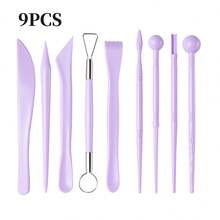 Bộ dụng cụ nặn đất sét 9 món, dụng cụ nghệ thuật để nặn tượng đất sét mềm. - Bộ dụng cụ nặn đất sét 9 món - Xem 7