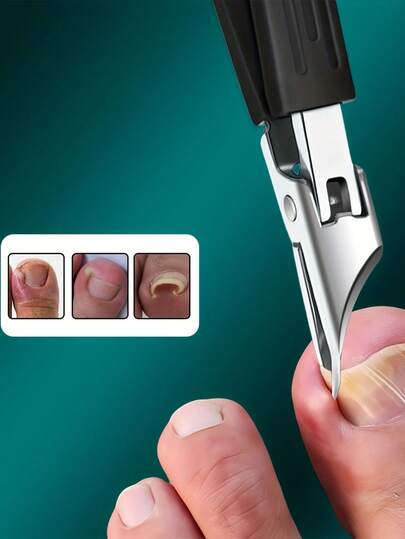 High Precision Trimmer Suitable For Thick And Ingrown Nails, Made Of Quality Stainless Steel With Soft Handle And 25 Degree Ultra-Sharp Blade. This Thick Nail Clipper Designed For The Elderly Has Anti-Splash Function.