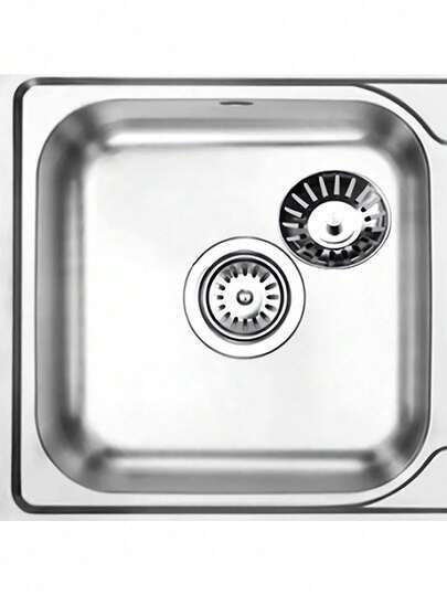 Colador y tapón de drenaje de acero inoxidable para fregadero de cocina - Tapón de drenaje brillante con atrapapelos, adecuado para protección de drenaje de baño y cocina