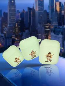 Họa tiết minh họa chú chó theo phong cách tối giản, ốp lưng chia đôi phát quang ban đêm, tương thích với Apple 4/3/1/2/Pro/Pro 2/Pro 3. Hàng chất lượng, thiết kế độc đáo. - Xem 4