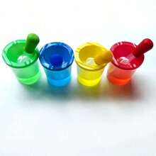 OBOVAY 1 Set - 4 Color Dropper And Cup Fine Motor Skills STEM Kit, Educational Color Sorting Sensory Game Set, Plastic Straws And Cups Suitable For Preschool Children Learning, Home Education Activities And Science Exploration, Perfect For Teachers And Parents, Back To School Season - Pigment Cup Series - View 9