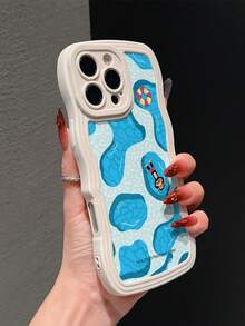 Paul Frank Licensed Wavy Shell TPU Material Phone Case, Full Body Monkey Face Drop Protection Camera, Summer Ocean Swimming Monkey Pattern, New Compatible With Iphone 13/14/15/16/17 Pro Max Phone Protective Cover - Multicolor - View 3