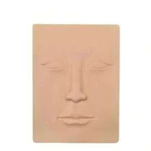 1/3/5pcs Silicone Lip & Face Tattoo Practice Skin, Suitable For Tattoo Beginners And Artists, Makeup Skin, Temporary Tattoo, Tattoo Tools - Khaki - View 8