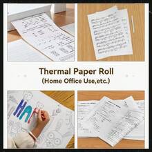 A4 Thermal Paper Rolls 1/2/4/10Rolls High Quick-Dry For Printing Documents/Examination Papers/Office/Home A40/M08F/X8 Printers - View 3