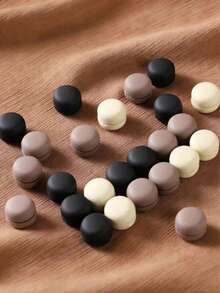 18pcs Hijab Clips, Multi-Purpose Hijab Magnetic Buckles, Magnetic Clips For Shawl, Shirt, Clothes, Pant Leg, Scarf (No Card Paper) - Dark Brown - View 5