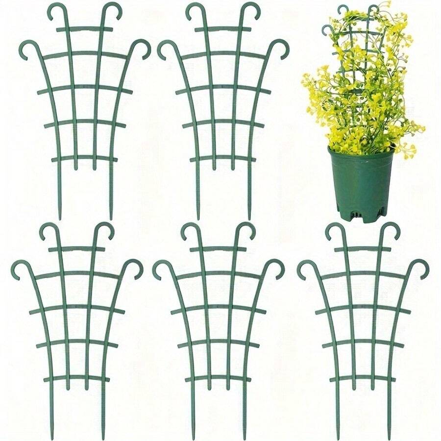 4/8/12 Pcs Stackable Planter Grid, Mini Indoor Plastic Trellis For Climbing Plants, DIY Planter Grid Rack