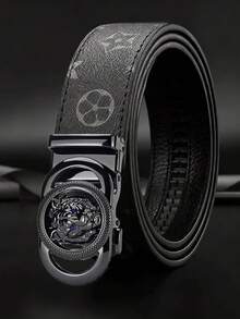 Men's Leather Belt, Versatile Casual Pants Belt - Multicolor - View 2