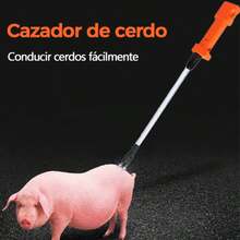 Disparador eléctrico portátil desmontable, resistente al agua y a los golpes, herramienta para alejar animales domésticos, equipo para alejar animales de granja, bastón eléctrico universal para repeler cerdos, adecuado para cerdos, vacas y ovejas. - Ver 4