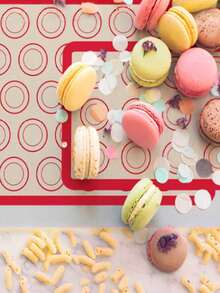 4pcs Silicone Baking Mat, Heat Resistant Non-Stick Reusable Oven Liner Pad - Multicolor - View 9