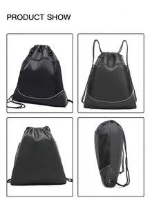Multifunctional Sports Drawstring Net Bag Backpack With Independent Mesh Ball Storage Bag Portable Basketball Net Bag With Zipper Pocket Suitable For Men Women Basketball Soccer Volleyball And Rugby Sports Equipment Storage Basketball Gear - Multicolor - View 10