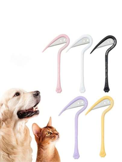 1pc Pet Deshedding & Dematting Tool, Universal For Cats & Dogs, Effective Grooming Brush To Remove Tangles