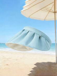 贝壳遮阳帽，夏季防晒帽，适合海滩、骑行、遮阳，轻便透气，视觉上显瘦 - 彩色 - 查看 5