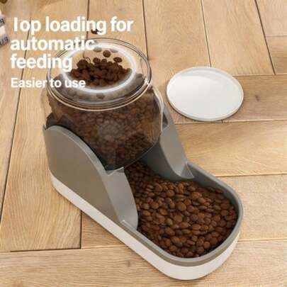 Gravity Automatic Pet Feeder And Water Dispenser Set, 2-In-1 Automatic Pet Food And Water Dispenser Station, Large Capacity Non-Electric Dog Cat Feeding Bowls