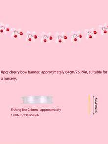 12 pièces Décorations de fête cerise rose, guirlande de nœuds cerise rose, ornements suspendus DIY, pour décoration de chambre rose Saint-Valentin, anniversaire, enterrement de vie de jeune fille, mariage, anniversaire de mariage, fiançailles/demande en mariage, fournitures de fête, décorations de fête romantiques - Multicolore - Voir 8