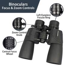10-30x50mm Zoom Binoculars, High Magnification High Definition FMC Lens Binoculars For Adults, Suitable For Birdwatching, Hunting, Outdoor Hiking - Binoculars - View 3