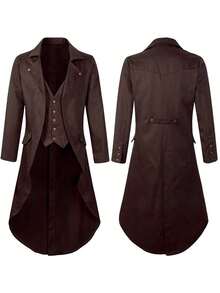 Men Cosplay Clothing - Steam-colored Tuxedo - Brown - View 1