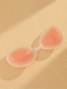 1 Pair Ladies' Waterproof Thickened Silicone Breast Petals For Small Breast Lift Up & Push In, Special For Wedding Photography - Quả mơ - Xem 5