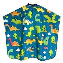 Dinosaur Shaped Hairdressing Apron - Easy To Clean, Anti-Stick, Anti-Static Hairstylist Apron - Multicolor - View 8