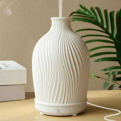 ellestfun 1pc USB 5V 80ml Resin Ultrasonic Essential Oil Diffuser, Suitable For Small Rooms Aromatherapy Humidifier And Diffuser
