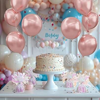 10/20pcs Metal Balloon Weights – Multi-Color Table Decor For Everyday Celebrations & Holiday Parties (Birthday, Wedding, Christmas, New Year, Graduation), DIY Helium Balloon Holders, Home & Party Decor Essentials, Perfect Gift