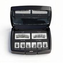 Pestañas magnéticas con relieve 3D, aspecto natural (sin necesidad de delineador), 3 grupos magnéticos con clips de doble reutilizables - Ver 10
