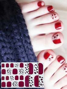 Nail Art Toe Stickers, Assorted Designs Including Glitter, Cartoon Hearts, Geometric Patterns, Solid Colors, Versatile Mixed Styles, Easy Application With Scraper - Multicolor - View 46
