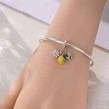 Bộ hạt charm hình cây chanh và các loại trái cây, rau củ, côn trùng, làm bằng bạc sterling 925 tráng men, thích hợp với vòng tay kiểu Châu Âu dành cho nữ. - Nhiều màu - Xem 5