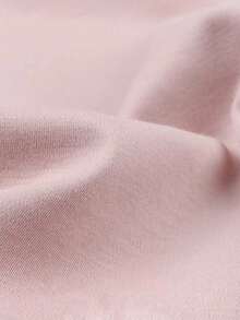 Summer New Minimalist Chrysanthemum Graphic Round Neck Short Sleeve T-Shirt, Fashionable Versatile Casual Wear For Women - Baby Pink - View 6