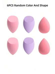 [16/12/8/6/4/1 piezas Esponjas de maquillaje absorbentes] 16/12/8/6/4/1 piezas Difuminadores de maquillaje sin látex, esponjas de maquillaje de poliuretano absorbentes - Adecuadas para base líquida, en crema y en polvo - Disponibles en varios colores, excelentes para regalos del Día de la Madre, regalos para mujeres, portátiles y aptos para viajar - Multicolor - Ver 15