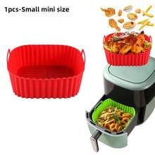 1/2片装空气炸锅硅胶烘焙垫,耐热硅胶蒸垫,烘焙蛋糕模具 - 彩色 - 查看 23