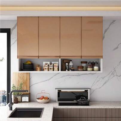 Wall-Mounted Stainless Steel Storage Cabinet With Shelves, Kitchen/Bedroom/Bathroom/Balcony Hanging Storage Cabinet