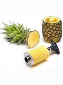 Stainless Steel Pineapple Slicer, Fruit Peeler, Black Pineapple Cutter For Kitchen, Restaurant And Home Use - Multicolor - View 2