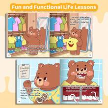 Daily Life Skills Story Series – 10 Habits & Social Skills Learning Collection, Build Confidence, Manners & Independence Through Fun Reading - Buddy Bear Series - View 5