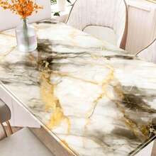 Giấy dán tường vân đá cẩm thạch vàng cao cấp tự dính - Dễ dán, có thể bóc và tháo gỡ, dễ lắp đặt, chống thấm nước, thích hợp cho mặt bàn bếp và phòng tắm, tủ và tường, không cần keo, dễ thi công. - Vàng cao cấp - Xem 4