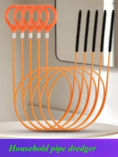 Kraftig manuell avloppsslang med förlängningskrok - Flexibel svanhalsdesign, perfekt för att rensa igensatta badrums-/duschavlopp - Lämplig för hushålls- och kommersiellt bruk - Rensar effektivt hår, tvålrester, handfat, dusch och badkarsstopp