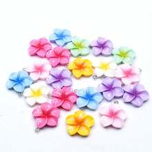 Mặt dây chuyền hoa sứ giả, tự làm bông tai, vòng cổ, móc khóa, phụ kiện trang sức bán sỉ. - Hoa sứ nhiều màu - Xem 3