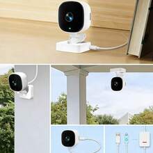 1pc Mini HD Home Security Camera With Night Vision, Remote Two-Way Talk, Motion Detection Alarm, Built-In AP Hotspot, Battery-Free, USB Powered, Suitable For Home Security Monitoring And Wireless Outdoor Security Camera - White - View 6