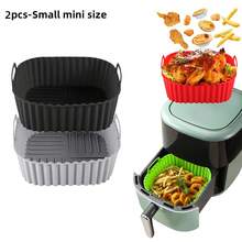 1/2片装空气炸锅硅胶烘焙垫,耐热硅胶蒸垫,烘焙蛋糕模具 - 彩色 - 查看 24